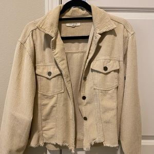 12th Tribe Cream Corduroy Jacket